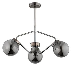 Lustr na tyči BARSUM 3xE14/10W/230V šedá