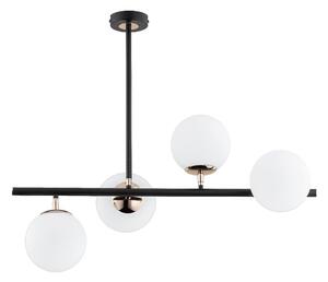 Lustr na tyči LURO 4xE14/10W/230V černá