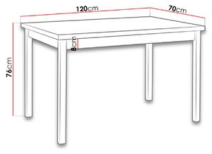 Stůl do kuchyně 120x70 cm ARGYLE 3 - ořech