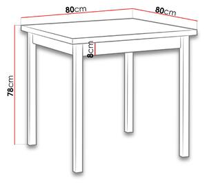 Stůl do kuchyně 80x80 cm ARGYLE 9 - dub sonoma
