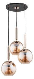 Lustr na lanku VOLDA 3xE27/15W/230V pr. 52 cm mosaz