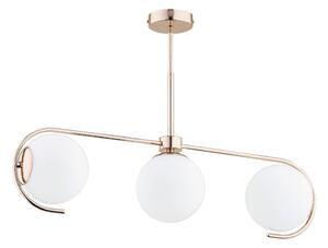 Lustr na tyči ASTANA 3xE14/10W/230V zlatá