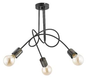 Přisazený lustr TANGO 3xE27/15W/230V černá