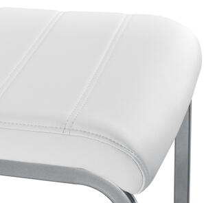 FurniGO Sada 2 konzolových židlí Vegas - bílá
