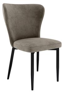 Kuchyňská čalouněná židle ZOLFO - černá / tmavá šedá
