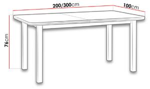 Rozkládací kuchyňský stůl 100x200 cm BANGS 8 - ořech