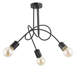 Přisazený lustr TANGO 3xE27/15W/230V černá
