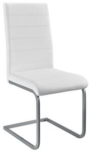 FurniGO Sada 2 konzolových židlí Vegas - bílá