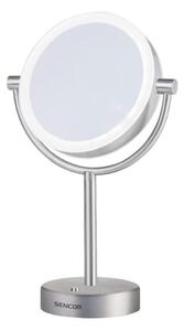 Sencor - Kosmetické zrcátko s LED podsvícením LED/5W/230V nerez