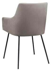 Kuchyňská čalouněná židle LORIDA - černá / tmavá šedá