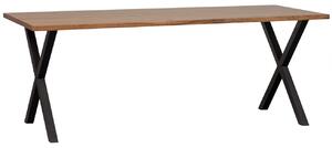 Hoorns Hnědý ořechový jídelní stůl Janco X 200 x 90 cm