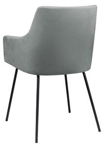 Kuchyňská čalouněná židle LORIDA - černá / platinová
