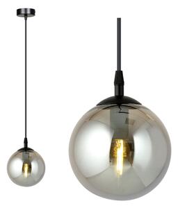 Lustr na lanku COSMO 1xE14/10W/230V pr. 14 cm černá/šedá