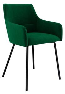 Kuchyňská čalouněná židle LORIDA - černá / zelená