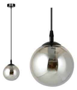 Lustr na lanku COSMO 1xE14/10W/230V pr. 14 cm černá/šedá