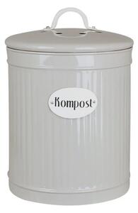 Plechový kompostér Natur Avfall Beige 25x17 cm Strömshaga