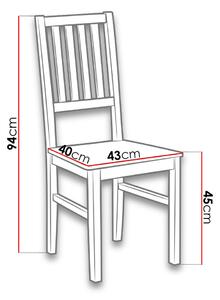 Dřevěná židle do jídelny DANBURY 7 - černá