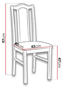Židle do jídelny EDON 2 - bílá / tmavá šedá