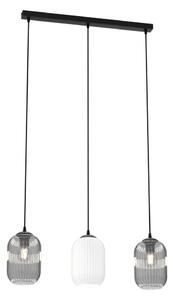 Lustr na lanku VERDI 3xE27/15W/230V černá/šedá/bílá