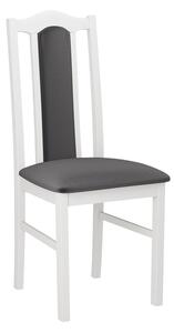 Židle do jídelny EDON 2 - bílá / tmavá šedá