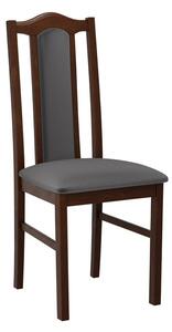 Židle do jídelny EDON 2 - ořech / tmavá šedá