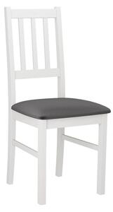 Židle do kuchyně EDON 4 - bílá / tmavá šedá