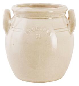 Kameninový květináč Brobacka Cream High 17x17 cm Strömshaga