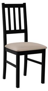 Židle do kuchyně EDON 4 - černá / béžová