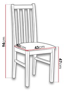 Čalouněná židle do jídelny EDON 10 - olše / béžová