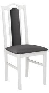 Židle do jídelny EDON 9 - bílá / tmavá šedá