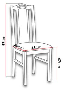 Židle do jídelny EDON 9 - bílá / tmavá šedá