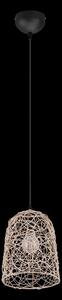 Trio R31141036 závěsné svítidlo Lovis 1x40W | E27 - nastavitelná výška, černá, přírodní