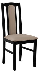Čalouněná židle do kuchyně EDON 7 - černá / béžová