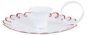 Kovový svícen Saga White Red Strömshaga