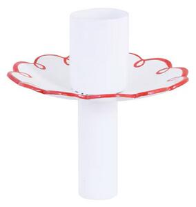 Kovový svícen na láhev Saga White Red Strömshaga