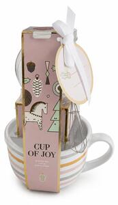 CUP OF JOY Velký hrnek s čokoládou - růžová