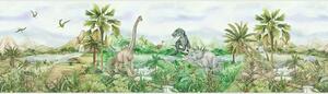 Dětská samolepící bordura na zeď Dino | 5 m x 9.7 cm | DWBD8139