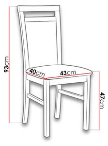 Kuchyňská židle FRATONIA 3 - dub sonoma / béžová