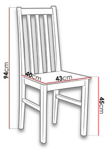 Dřevěná židle do kuchyně EDON 10 - dub sonoma