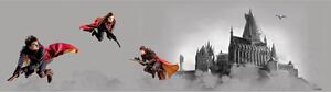 Dětská samolepící bordura na zeď Harry Potter | 5 m x 9.7 cm | DWBD8143