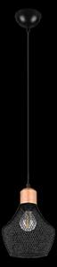 Trio R31281032 závěsné stropní svítidlo Valeria 1x40W | E27 - nastavitelná výška, černá