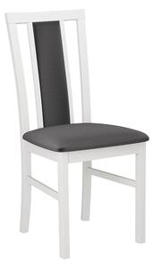 Židle ke kuchyňskému stolu FRATONIA 4 - bílá / tmavá šedá