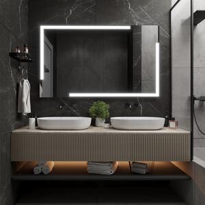 Zrcadlo do koupelny s LED osvětlením M23 premium