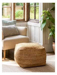 Puf z juty Boho Square Natural 50 cm Garden Trading