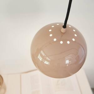 Závěsné svítidlo FRANDSEN Ball, nude, Ø 18 cm
