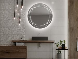 Kulaté zrcadlo do koupelny s LED osvětlením C6