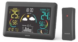Sencor - Meteostanice s barevným LCD displejem a budíkem 3xAA