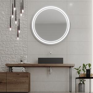 Kulaté zrcadlo do koupelny s LED osvětlením C5 premium