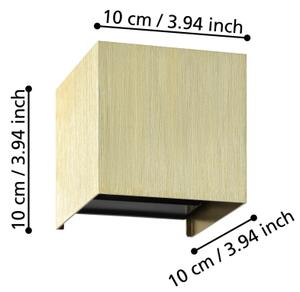 Eglo 901091 - LED Nástěnné svítidlo VALMONTONE 2xLED/1,5W/230V 3000K zlatá