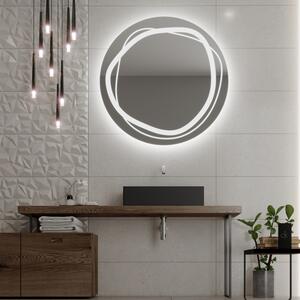 Kulaté zrcadlo do koupelny s LED osvětlením C9